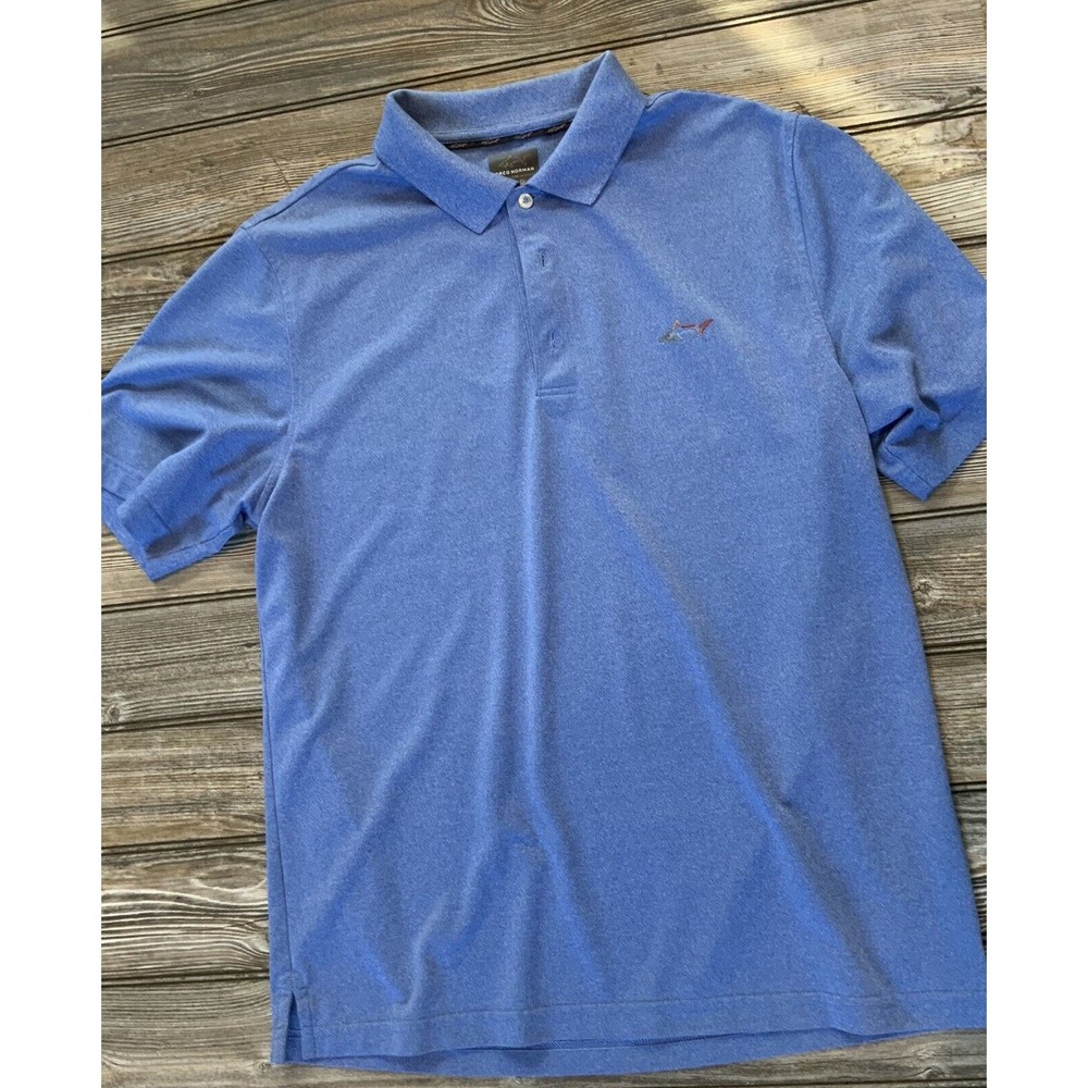 Lot Of 2 Greg Norman Golf Play Dry Polo Shirts Men’s Medium Casual Short Sleeve - Picture 7 of 11